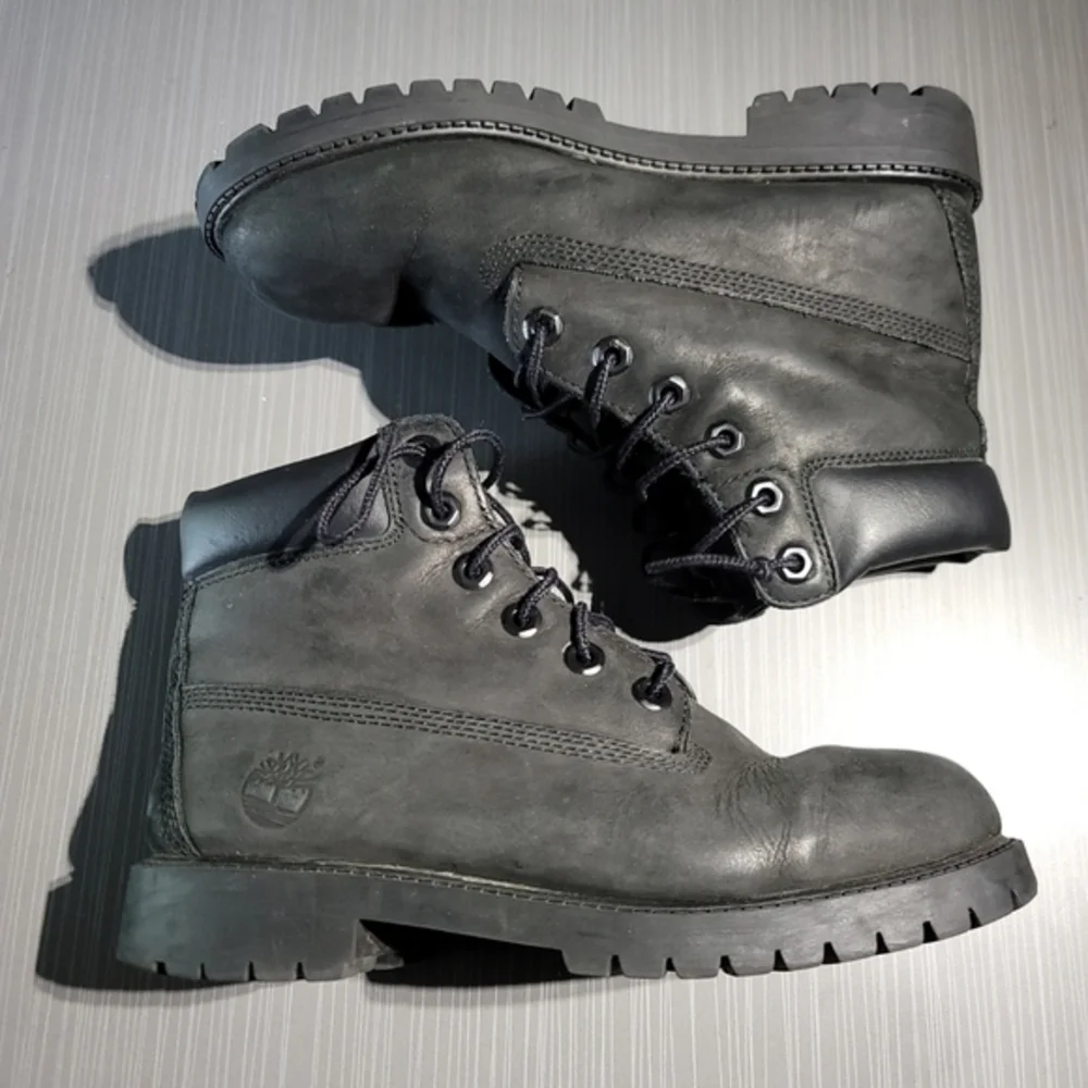 Timberland Waterproof Leather Black Boots Mens 5 Women 6.5‎ 12907 Primaloft 200.